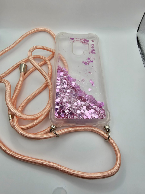 Etui Samsung Galaxy S9 - brokatowe etui błyszczący brokat serduszka Etui Samsung Galaxy S9 - brokatowe etui błyszczący brokat serduszka