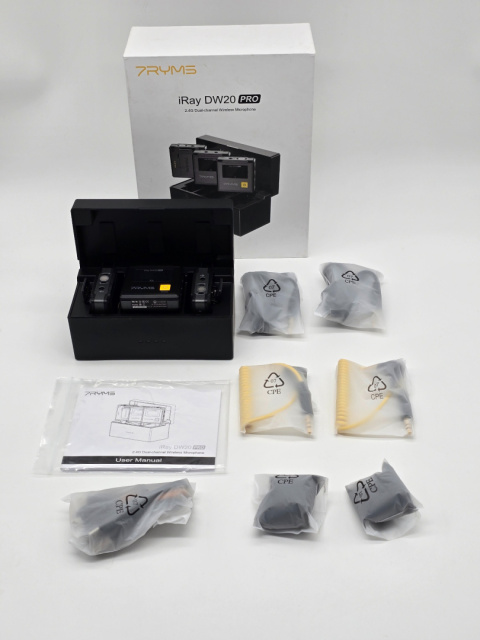 Bezprzewodowy zestaw mikrofonowy 7Ryms iRay DW20 PRO mini jack 3,5mm Bezprzewodowy zestaw mikrofonowy 7Ryms iRay DW20 PRO mini jack 3,5mm