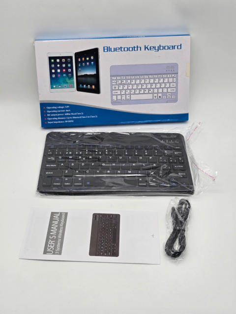 Hiszpańska klawiatura Bluetooth iPada Tablet iOS, Android, Windows Hiszpańska klawiatura Bluetooth iPada Tablet iOS, Android, Windows