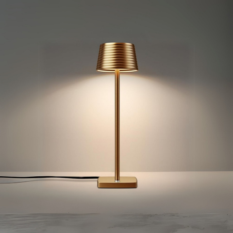 Lampka nocna LED wolnostojąca uniowersalna 35cm z wtyczką brąz Lampka nocna LED wolnostojąca uniowersalna 35cm z wtyczką brąz