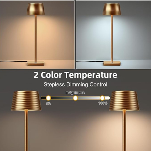 Lampka nocna LED wolnostojąca uniowersalna 35cm z wtyczką brąz Lampka nocna LED wolnostojąca uniowersalna 35cm z wtyczką brąz