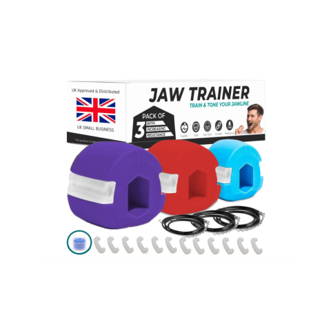 Akls JawShape Jaw przyrząd do ćwiczeń linii szczęki 3 sztuki 3-poziomy Akls JawShape Jaw przyrząd do ćwiczeń linii szczęki 3 sztuki 3-poziomy