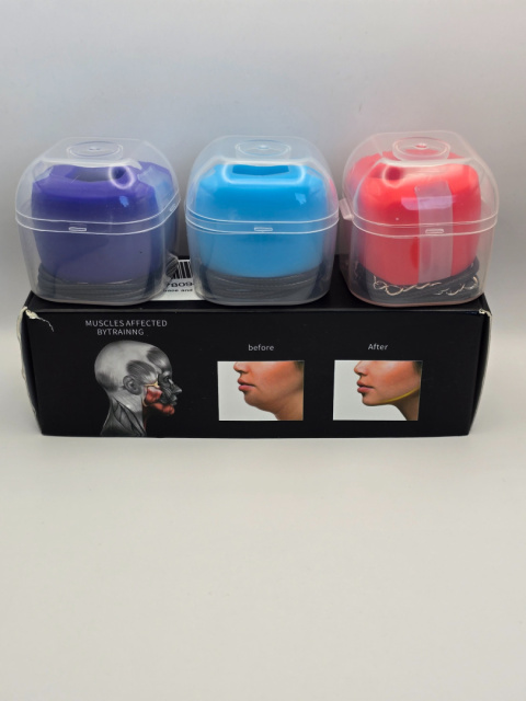 Akls JawShape Jaw przyrząd do ćwiczeń linii szczęki 3 sztuki 3-poziomy Akls JawShape Jaw przyrząd do ćwiczeń linii szczęki 3 sztuki 3-poziomy