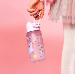 Ion8 Szczelna butelka na wodę dla dzieci bez BPA 350ml. jednorożec