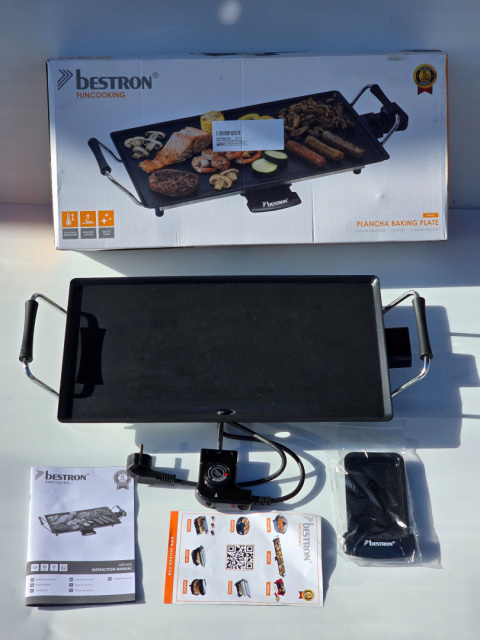 Kontaktowy grill stołowy elektryczny Bestron ABP602, 2000 W płyta Kontaktowy grill stołowy elektryczny Bestron ABP602, 2000 W płyta