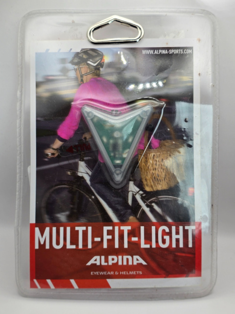 Lampka do kasków rowerowych Alpina Anzana i Fedaia LED 3 tryby Lampka do kasków rowerowych Alpina Anzana i Fedaia LED 3 tryby