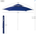 Parasol ogrodowy Ochrona przeciwsłoneczna OŚMIOKĄTNY DACH AKTIVE 280cm