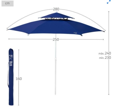 Parasol ogrodowy Ochrona przeciwsłoneczna OŚMIOKĄTNY DACH AKTIVE 280cm Parasol ogrodowy Ochrona przeciwsłoneczna OŚMIOKĄTNY DACH AKTIVE 280cm