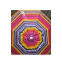 Parasol plażowy ogrodowy wiatroszczelny 200cm wielokolor paski Aktive