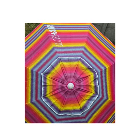 Parasol plażowy ogrodowy wiatroszczelny 200cm wielokolor paski Aktive Parasol plażowy ogrodowy wiatroszczelny 200cm wielokolor paski Aktive