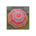 Parasol plażowy ogrodowy wiatroszczelny 200cm wielokolor paski Aktive