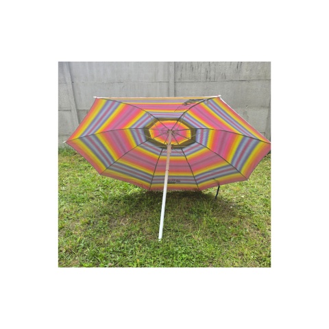 Parasol plażowy ogrodowy wiatroszczelny 200cm wielokolor paski Aktive Parasol plażowy ogrodowy wiatroszczelny 200cm wielokolor paski Aktive