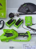 Podkaszarka Akumulatorowa Greenworks GD40BC 40V ładowarka+2xbateria