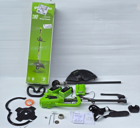 Podkaszarka Akumulatorowa Greenworks GD40BC 40V ładowarka+2xbateria Podkaszarka Akumulatorowa Greenworks GD40BC 40V ładowarka+2xbateria
