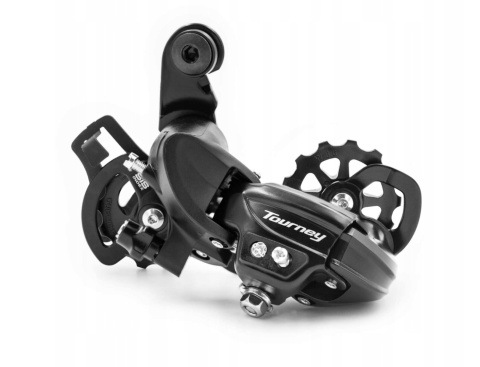 Przerzutka tylna Shimano Tourney czarna 30x10x10cm. Przerzutka tylna Shimano Tourney czarna 30x10x10cm.