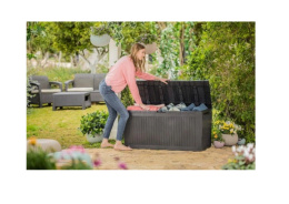 Skrzynia Ogrodowa Grafitowy 270 litrów 116,7 x 44,7 x 57cm Keter Comfy