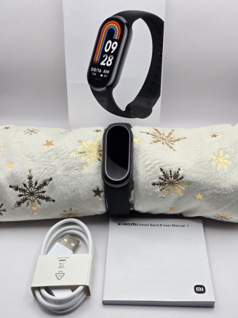 Smartband Xiaomi Mi Band 8 Amoled Wodoodporność 5 ATM Graphite Black Smartband Xiaomi Mi Band 8 Amoled Wodoodporność 5 ATM Graphite Black