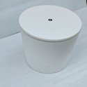 Stolik kawowy chłodziarka zewnętrzny izolowany 49,5cm H57cm Biały