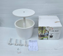 Stolik kawowy chłodziarka zewnętrzny izolowany 49,5cm H57cm Biały