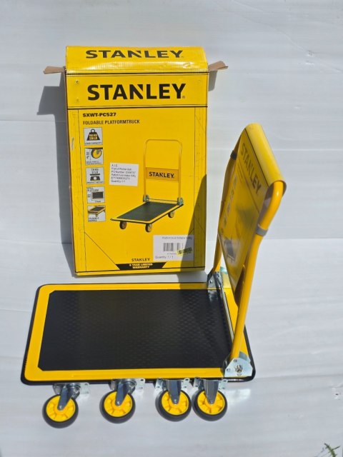 Wózek platformowy żółty Stanley 150 kg SXWT PC527 Wózek platformowy żółty Stanley 150 kg SXWT PC527