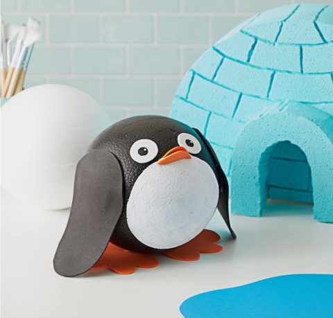 2 sztuki styropianowych kulek do majsterkowania,dekoracji, białe,15 cm