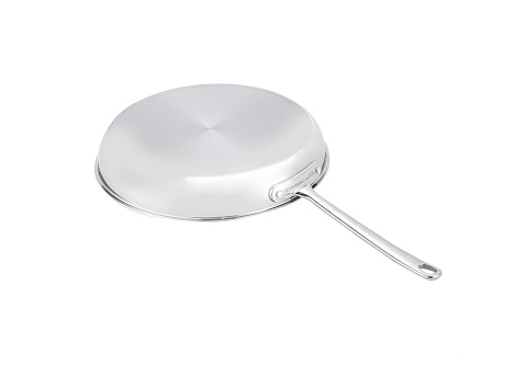 Amazon Basics Trójwarstwowa patelnia ze stali nierdzewnej 30cm srebrna Amazon Basics Trójwarstwowa patelnia ze stali nierdzewnej 30cm srebrna
