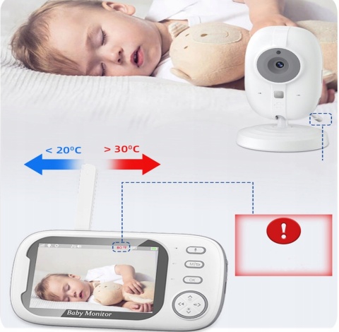 Kamera dla niemowląt Monitor AUDIO 3.5'' EKRAN ABM600 Baby Monitor Kamera dla niemowląt Monitor AUDIO 3.5'' EKRAN ABM600 Baby Monitor