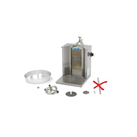 Kebab Grill Gazowy Gyros 1 Palnik Manualny do 10 kg Mięsa MAXIMA Kebab Grill Gazowy Gyros 1 Palnik Manualny do 10 kg Mięsa MAXIMA