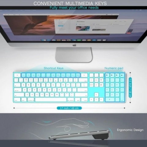 Klawiatura bezprzewodowa Niemiecka JOYACCESS Bluetooth Multi-Device