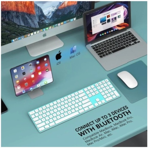 Klawiatura bezprzewodowa Niemiecka JOYACCESS Bluetooth Multi-Device