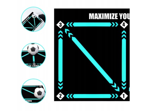 MATA DO TRENINGU piłkarskiego antypoślizgowa do domu wymiary 60X90 cm