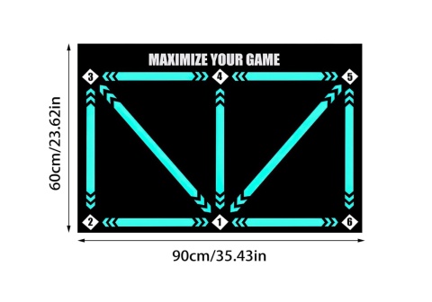 MATA DO TRENINGU piłkarskiego antypoślizgowa do domu wymiary 60X90 cm