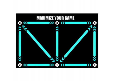 MATA DO TRENINGU piłkarskiego antypoślizgowa do domu wymiary 60X90 cm