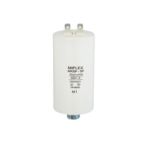 MIFLEX Kondensator rozruchowy silnikowy 450V 45X83MM 30UF MIFLEX Kondensator rozruchowy silnikowy 450V 45X83MM 30UF