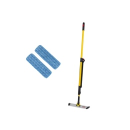 Mop Rubbermaid Czarno - żółty system czyszczący z mikrowłókien 1.42m