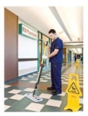 Mop Rubbermaid Czarno - żółty system czyszczący z mikrowłókien 1.42m