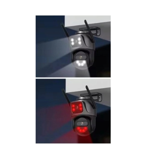 Podwójna kamera WIFI 4K 8MPX PTZ ICSee ZEWNĘTRZNA 360 ALARM Monitoring Podwójna kamera WIFI 4K 8MPX PTZ ICSee ZEWNĘTRZNA 360 ALARM Monitoring