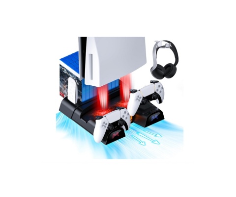 Podstawka z chłodzeniem NexiGo PS5 stacja ładowania organizer gier