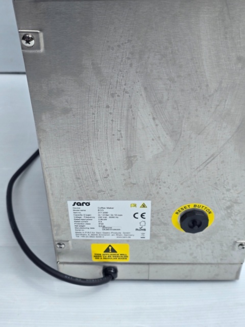Saro Eco ekspres przelewowy przemysłowy 1,8L 2000W jeden dzbanek Saro Eco ekspres przelewowy przemysłowy 1,8L 2000W jeden dzbanek