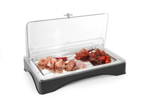 Taca z wkładem chłodzącym GN1/1 i pokrywą RollTop - zestaw Taca z wkładem chłodzącym GN1/1 i pokrywą RollTop - zestaw