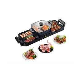 VEVOR Elektryczny grill z garnkiem, 1600 W koreański grill