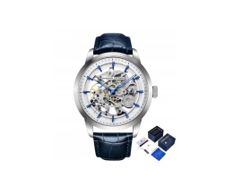 Zegarek PAGANI DESIGN PD-1638 Skeleton Blue Automatic 3ATM HARDLEX+BOX
