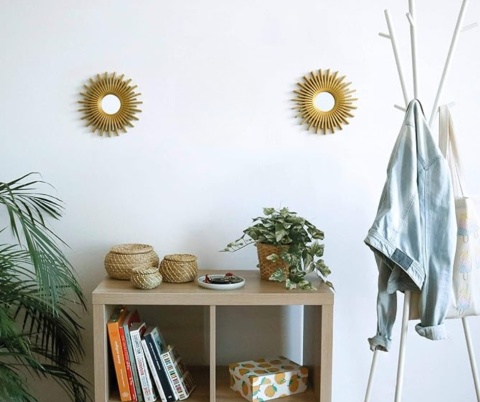 2x Lustra Ścienne Pakiet Zlote do Salonu i Wystroju Domu Dekoracja