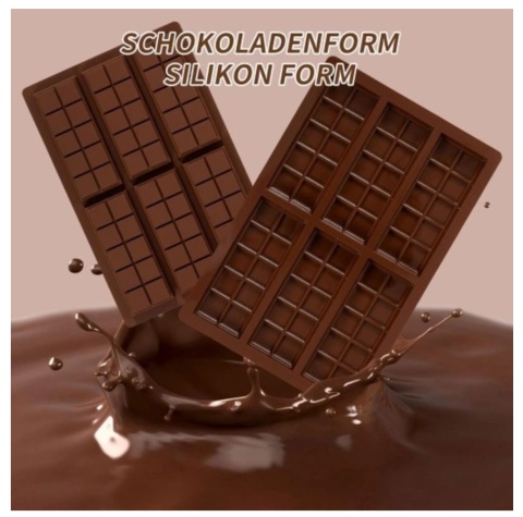 2 x forma silikonowa do Dubai Czekolada Głębokie Prostokątne 26x17cm