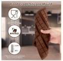 2 x forma silikonowa do Dubai Czekolada Głębokie Prostokątne 26x17cm