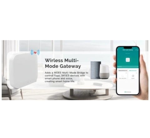 Bezprzewodowa bramka inteligentna WIFI-ZigBee Tuya Bluetooth Hub LAN