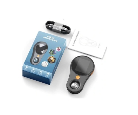 Cyfrowa Lupa Szkło Powiększające Mikroskop Ekran HH IPS Zoom 500x 2Mpx