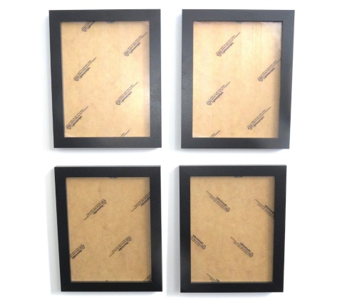 Czarne ramki na zdjęcia 5 szt. na ścianę i wolnostojące 19.7x14.7cm