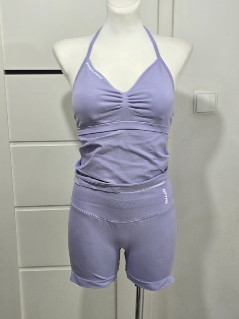 Damski tank top sportowy fitness wbudowany biustonosz Roz. S