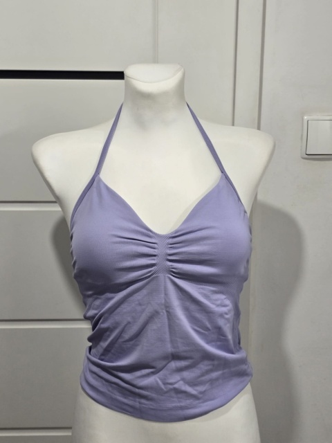 Damski tank top sportowy fitness wbudowany biustonosz Roz. S